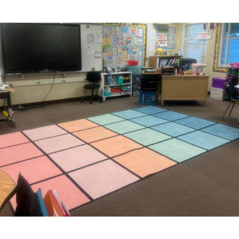 Pastel Paradise Classroom Seating Rug