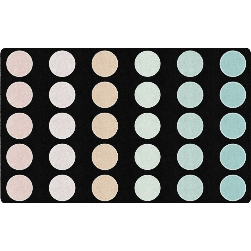 Pastel Paradise Dots Classroom Seating Rug