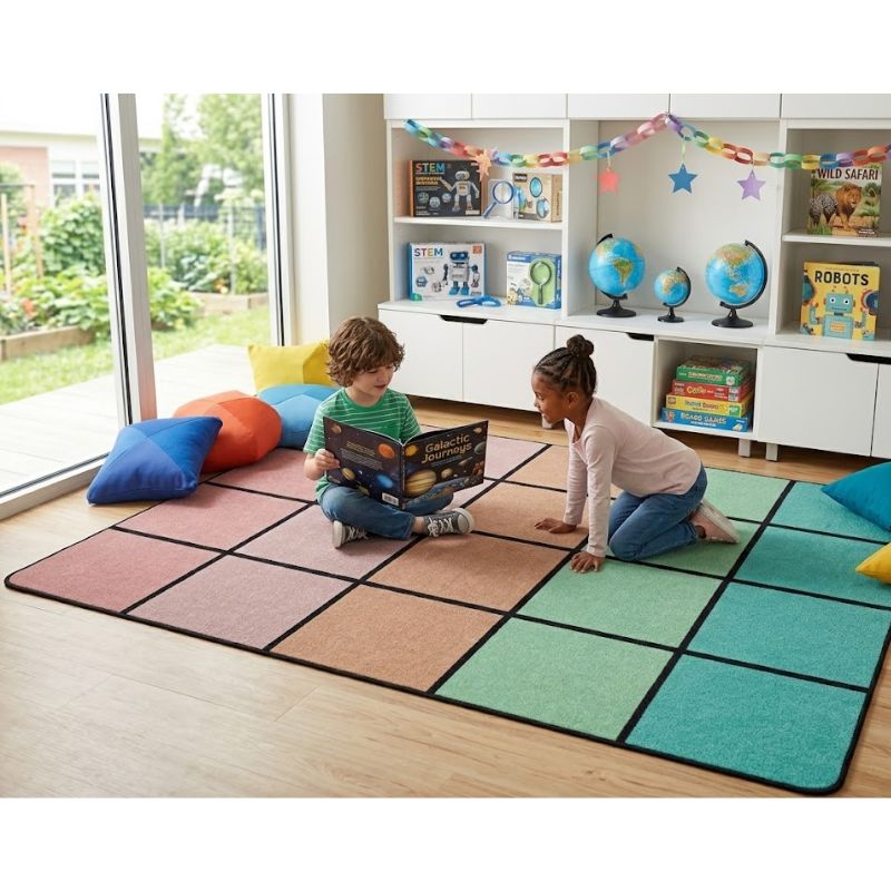 Pastel Paradise Classroom Seating Rug