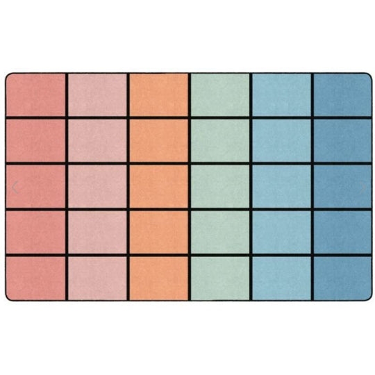 Pastel Paradise Classroom Seating Rug - Factory Second