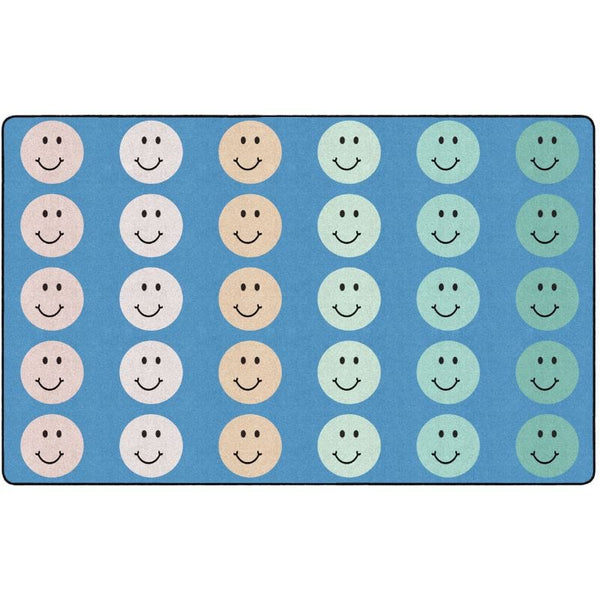 Pastel Reflections Happy Face Rug SensoryEdge
