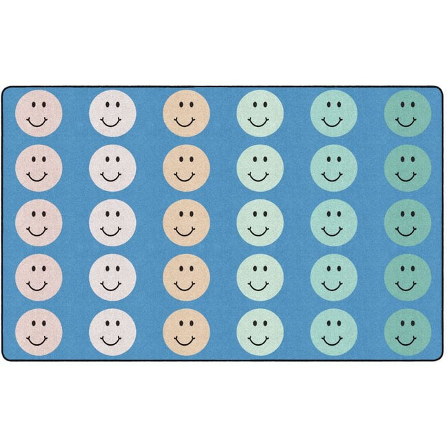 Pastel Reflections Happy Face Rug SensoryEdge