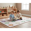 Pink Checkerboard Happy Face Classroom Rug