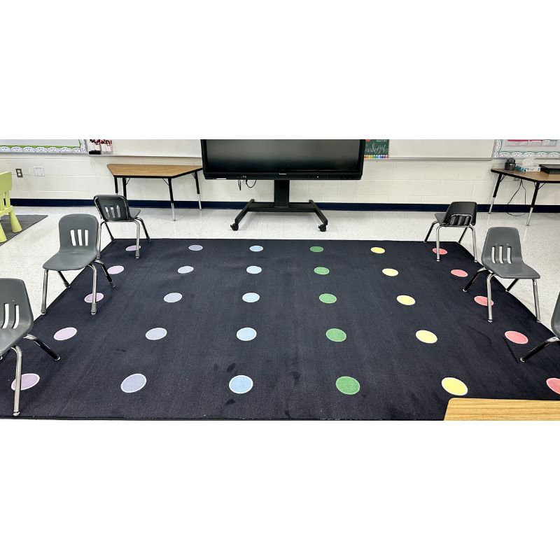 Pop of Color Mini Dots Seating Rug