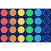 Rainbow Reverie Grid and Circle Seating Rug