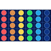 Rainbow Reverie Grid and Circle Seating Rug