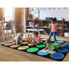 Rainbow Dots Classroom Seating Rug