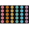 Rainbow Reflections Happy Face Rug