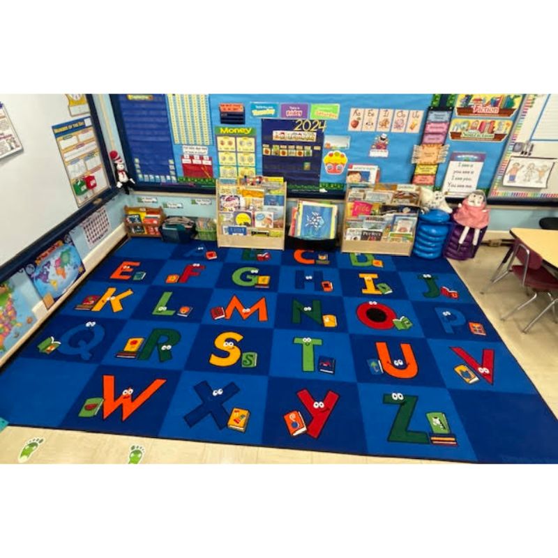 Reading Letters Classroom Phoics Rug