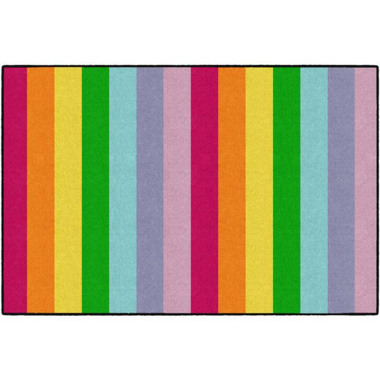 School Days Rainbow Stripes Rug