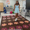 Boho Flower Power Seating Rug