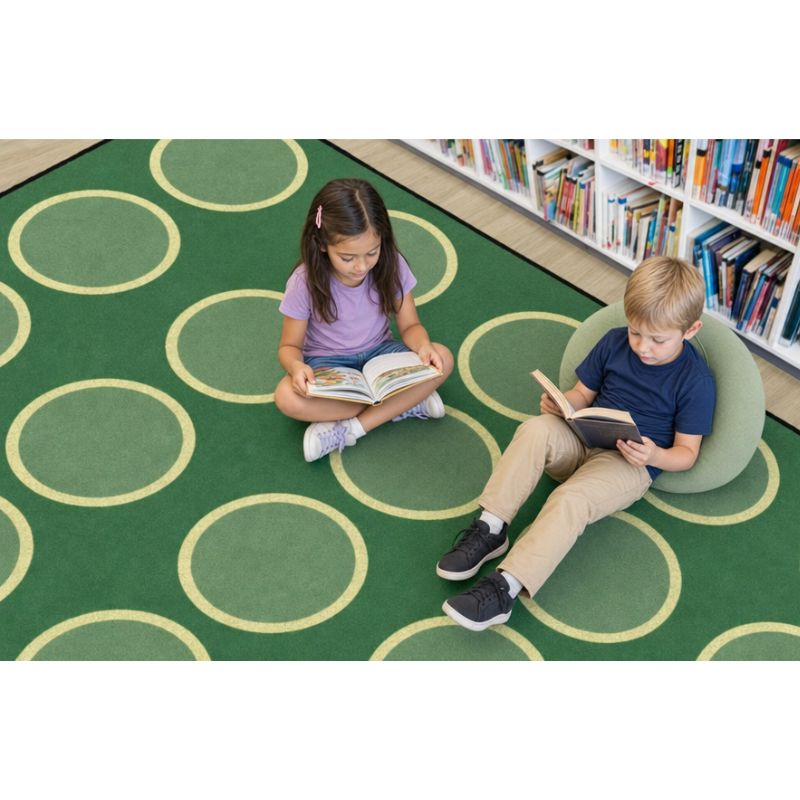 SensoryEdge Sage Circles Seating Rug
