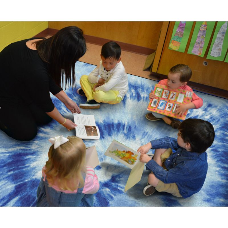 SensoryEdge Tie Dye Classroom Rug