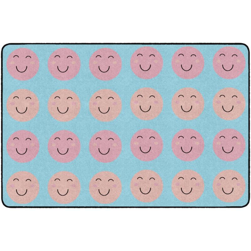 Smiley Face Ocean Oasis School Seating Rug