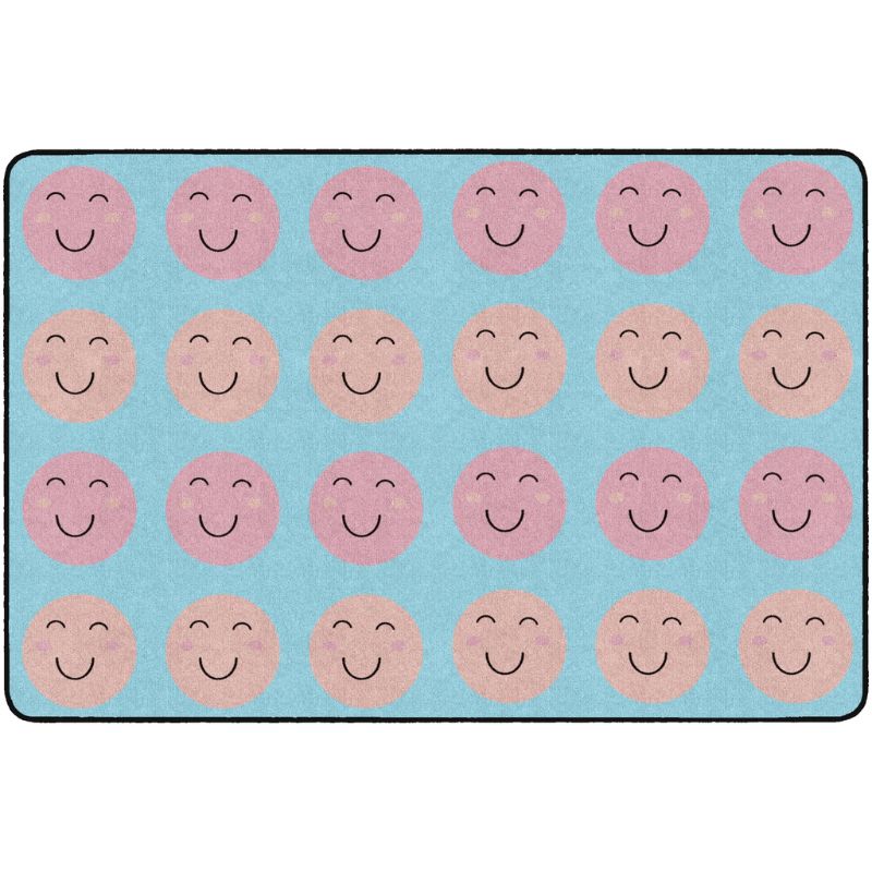 Smiley Face Ocean Oasis School Seating Rug