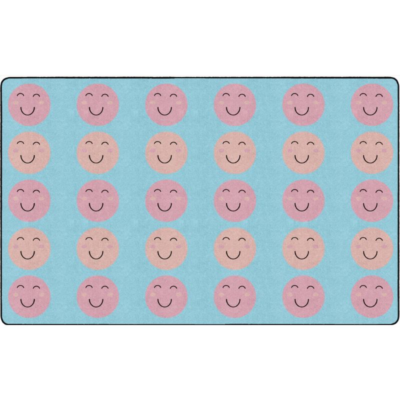 Smiley Face Ocean Oasis Classroom Seating Rug