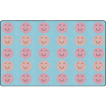 Smiley Face Ocean Oasis Classroom Seating Rug