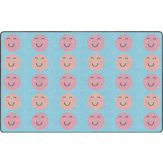 Smiley Face Ocean Oasis Classroom Seating Rug