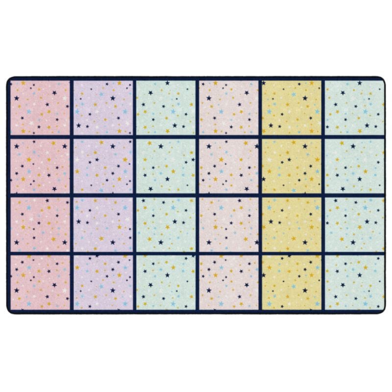 Star Light Seating Squares Classroom Rug | SensoryEdge