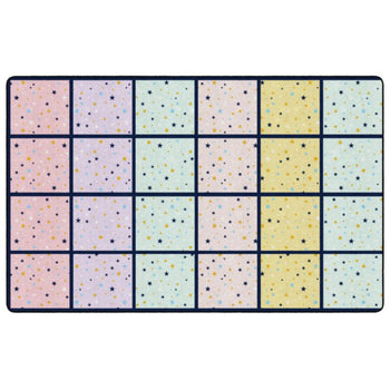 Star Light Seating Squares Classroom Rug