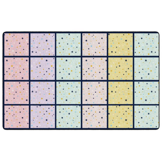 Star Light Seating Squares Classroom Rug
