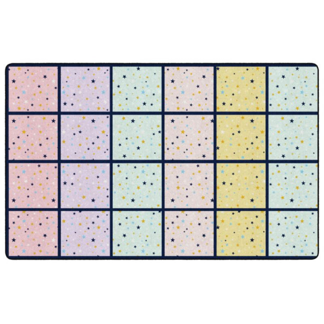 Star Light Seating Squares Classroom Rug