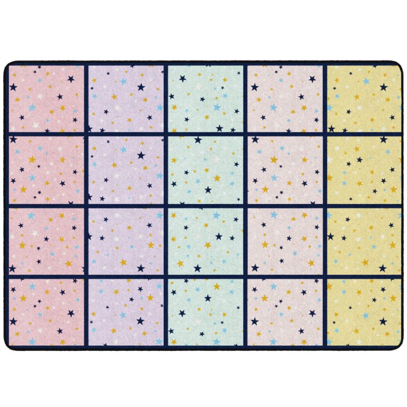 Star Light Seating Squares Classroom Rug
