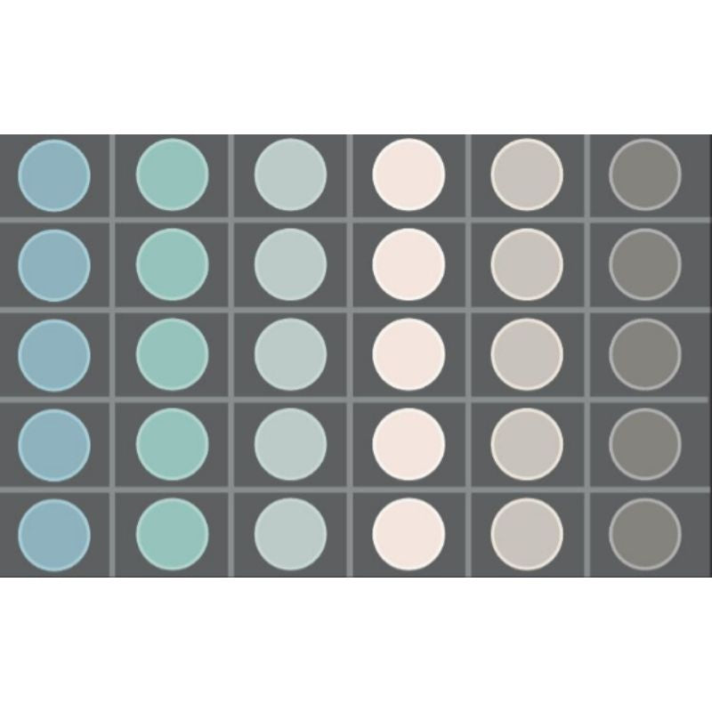Tranquil Tundra Circle and Grid Seating Rug