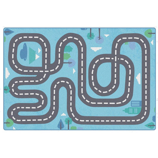 Tranquil Traveling Road Play Rug