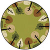 Tranquil Trees Round Area Rug