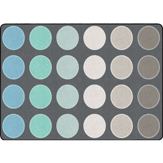 Tranquil Dots Classroom Seating Rug - Factory Second