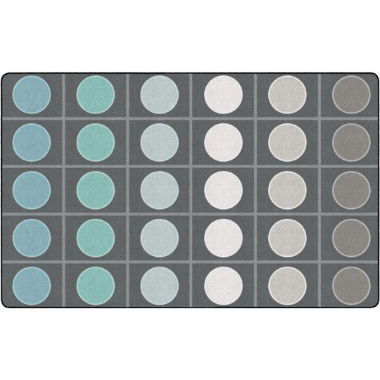 Tranquil Tundra Circle and Grid Seating Rug