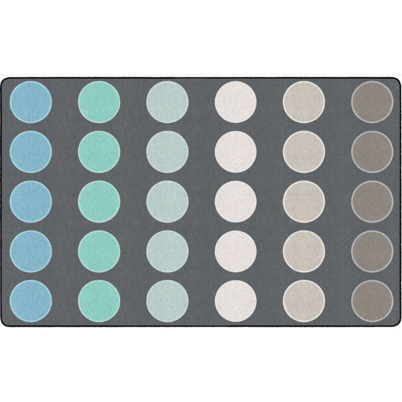 Tranquil Tundra Dots Classroom Seating Rug