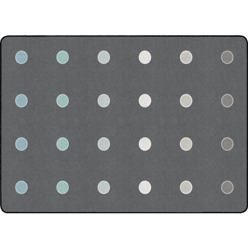 Tranquil Tundra Mini Dots classroom Seating Kids Rug