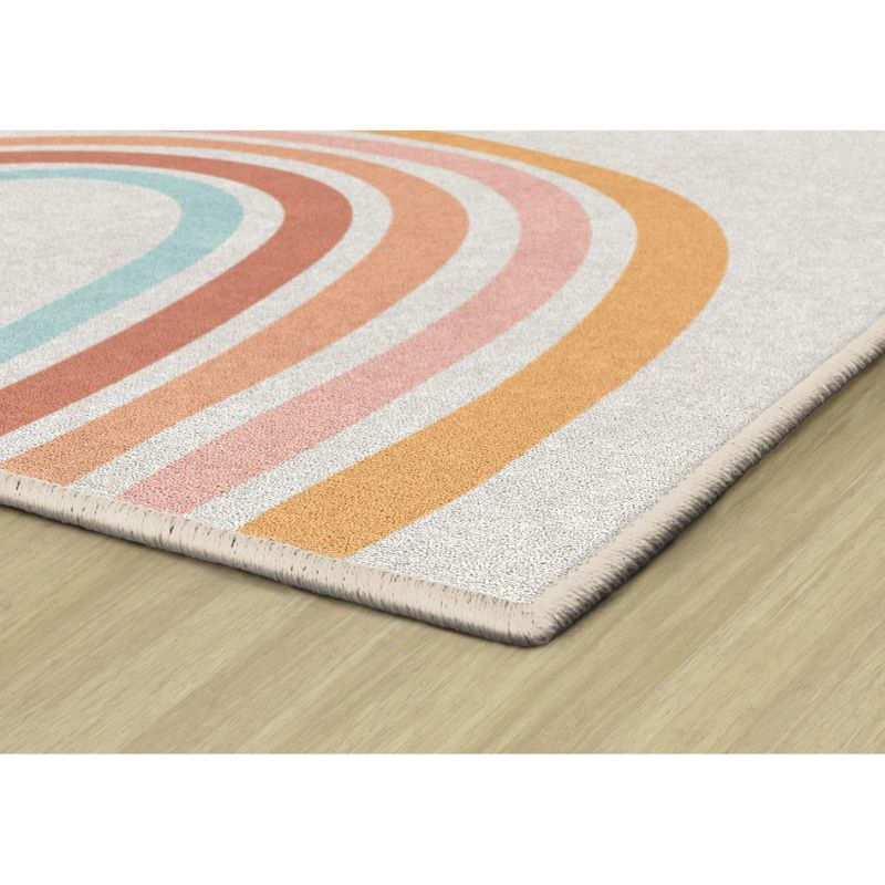 Good Vibes Retro Rainbow Area Rug