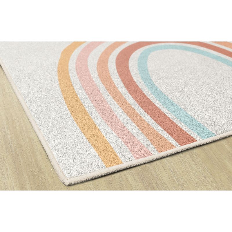 Good Vibes Retro Rainbow Area Rug