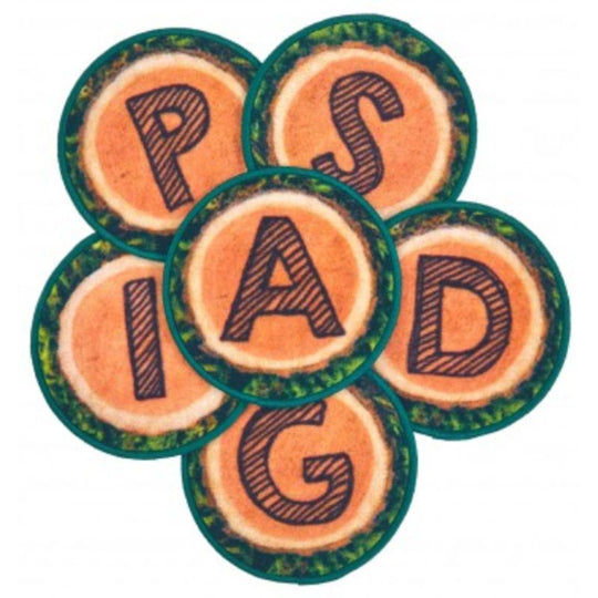 Alphabet Tree Rounds Rug Seating Kit - Set of 26