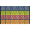 Vintage Stars Seating Rows Rug