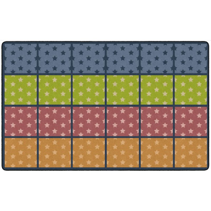 Vintage Stars Seating Rows Rug