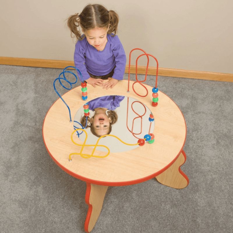 Wavy Legs Bead and Mirror Activity Table