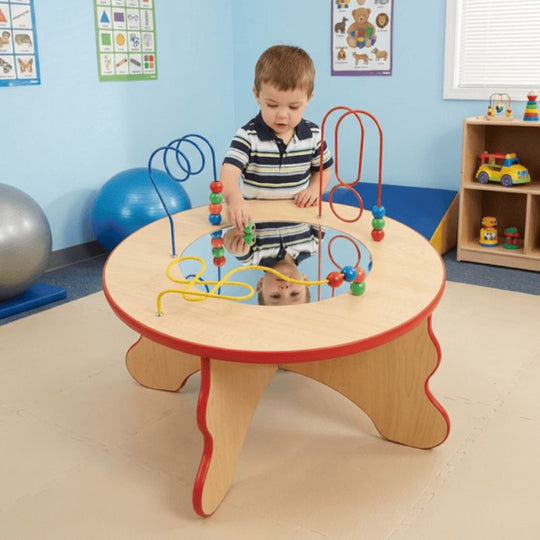 Wavy Legs Bead and Mirror Activity Table