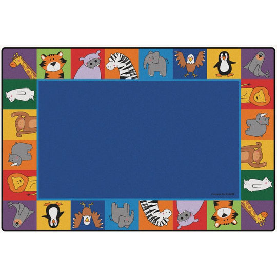 Zoo Animal Classroom Seating Rug