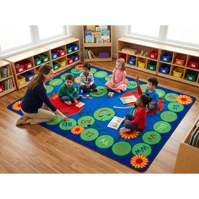 ABC Caterpillar Classroom Rug