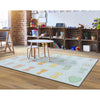 Alphabet Blue Pastel School Seating Rug