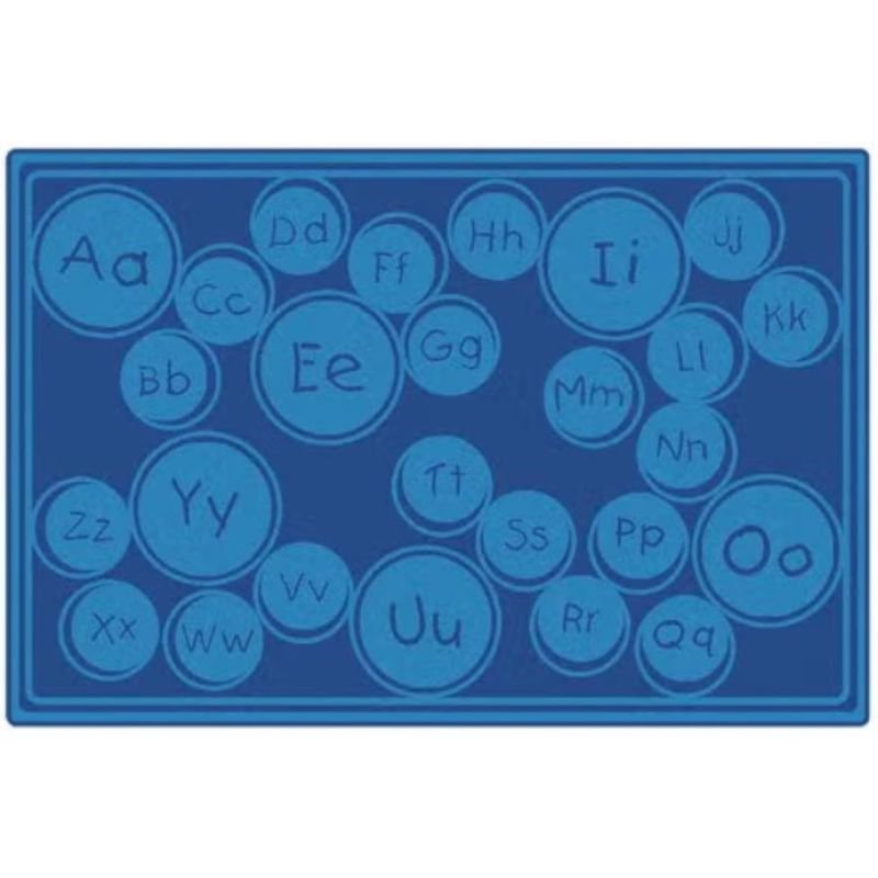 Alphabet Bubbles Classroom Rug