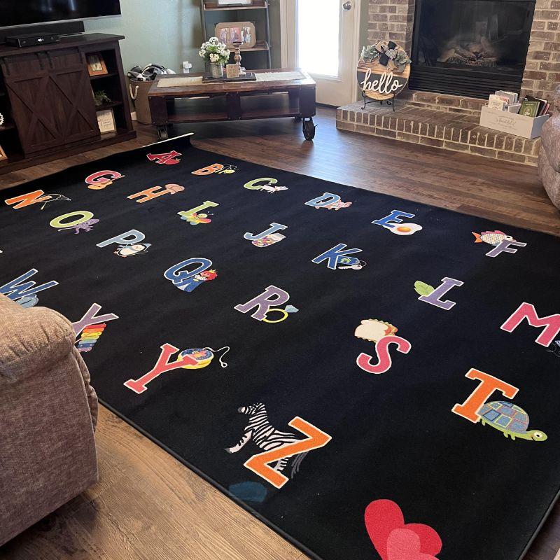 Alphabet Pictures Classroom Seating Rug