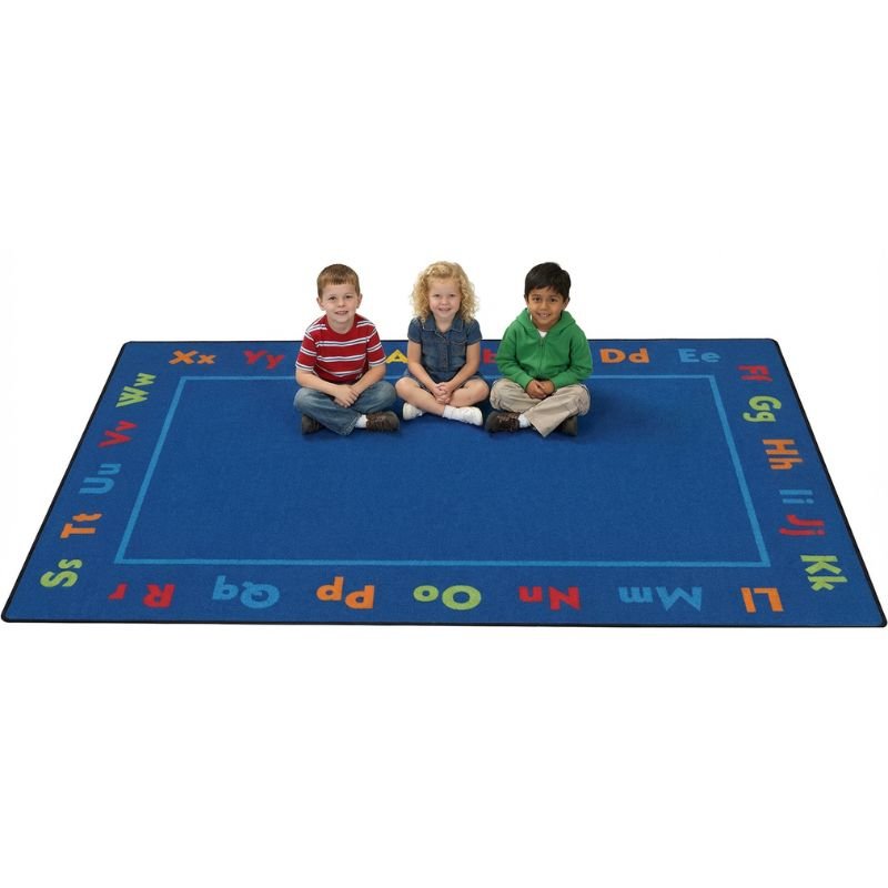 Alphabet Upper and Lower Case Border Rug