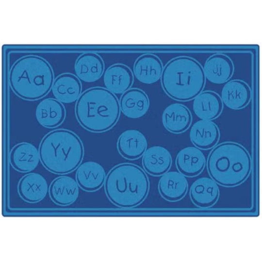 Alphabet Bubbles Classroom Rug