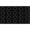 Black and White Circles and Dots Seating Rug