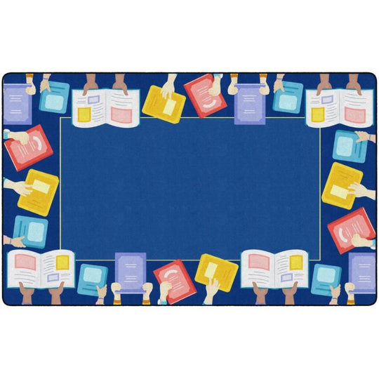 Book Border Classroom Rug